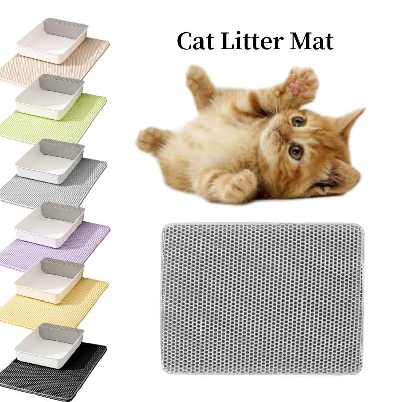 New Cross-border Cat Litter Mat Double-layer Filtered Sand Mat For Controlling Litter And Preventing Splashes Pet Paw Mat