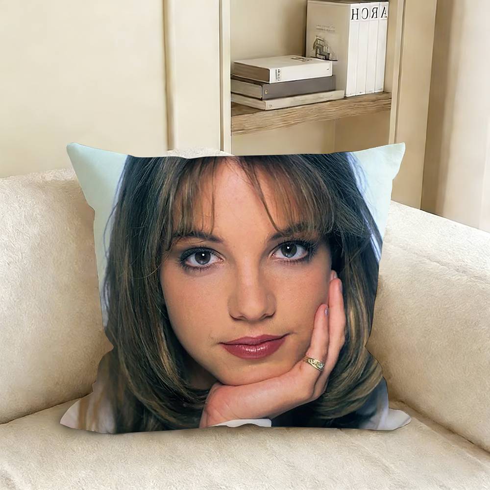 BBritney SSpears Pillow Case Living Room Sofa Cushion Cover Suitable For Home Bedroom Room Decoration