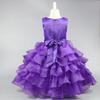 Popular European and American Flower Girl Tulle Cake Dress - Girls' Princess and First Birthday Dress