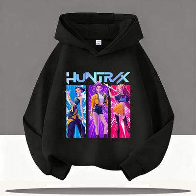 Kpop Demon Hunters Children Hoodie Fashion Rumi Sweatshirt Pullover Long Sleeve Autumn Boy Girl Cartoon Y2K Hooded Sportswear