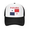 Custom Panama Flag Baseball Cap Outdoor Unisex Womens Adjustable Trucker Hat Summer Personalized Dad Hat