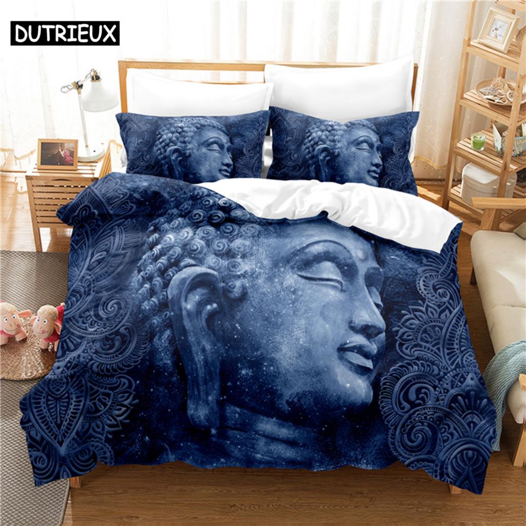 Buddha Quilt Cover Package Queen Dimension Size Single Size Size Full Size Bed 220x240cm Single Size King Dimension Full Bedding Sets Quilt Case