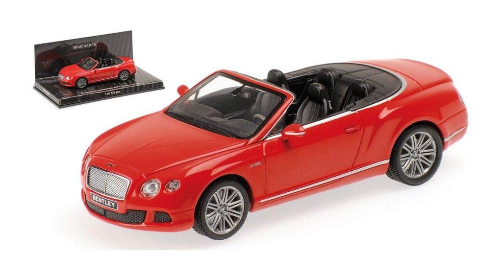 PMA Scale Bentley Continental GTC Speed Convertible 2012 Red Finished Product 1/43