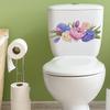 Painted Flowers Leaves Bathroom Toilet Home Beautification Decorative Stickers