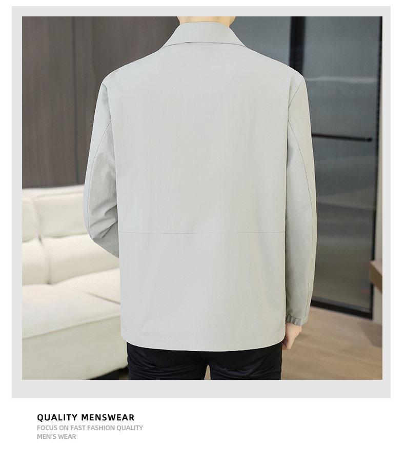2026 Spring/Autumn Men's Lapel Lightweight Jacket: Versatile Mid to Young Fashion Outerwear with a High-end Feel