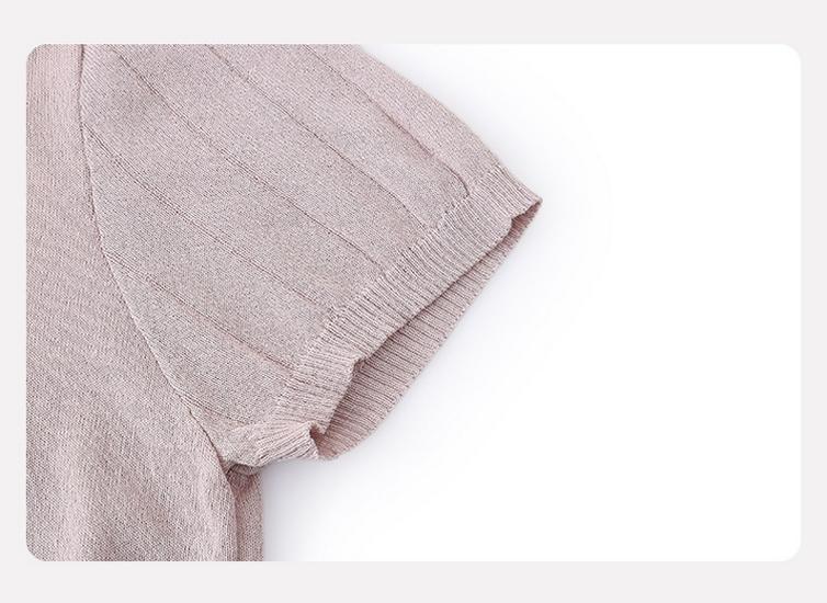 Summer Knit Ice Silk Top for Women (Middle-Aged & Elderly)