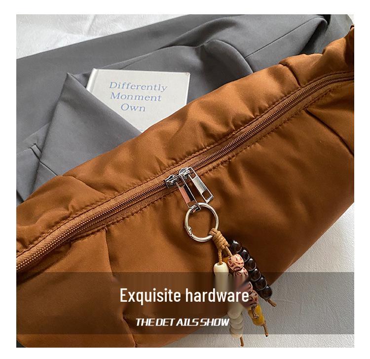 Women's Retro Minimalist Crossbody Dumpling Bag - High-End Commuter Fashion Shoulder Bag