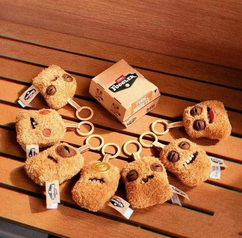 11cm Ugly Teeth Monster Plush Keychain Backpack Charm Cute Stuffed Doll Pendant Bag Accessory
