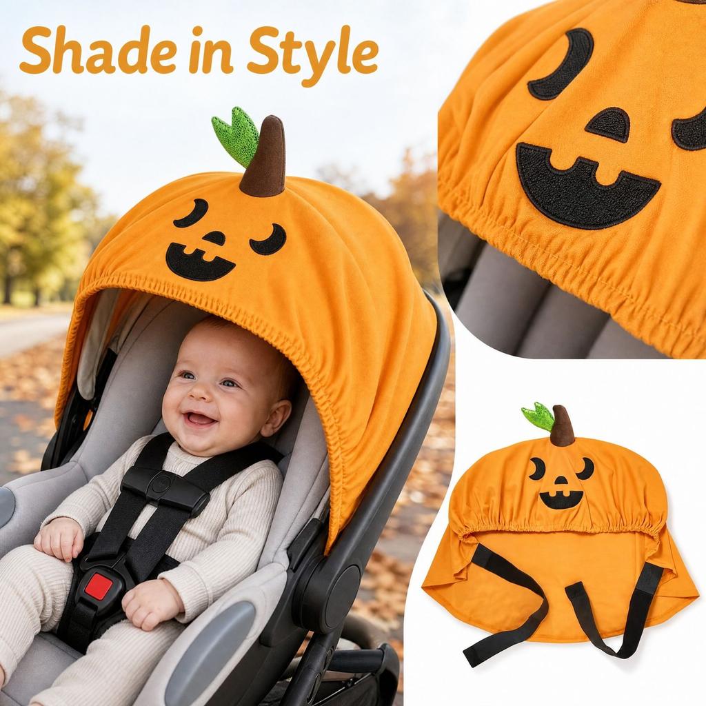 2-in-1 Car and Stroller Sunshade Canopy with Adjustable Design for Baby