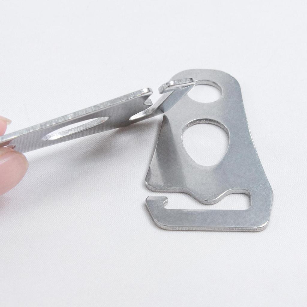 New 304 Stainless Steel Cord Tightener Outdoor Camping Tent Windproof Wind Tie Down Rope Buckle Clips Camping Accesorios