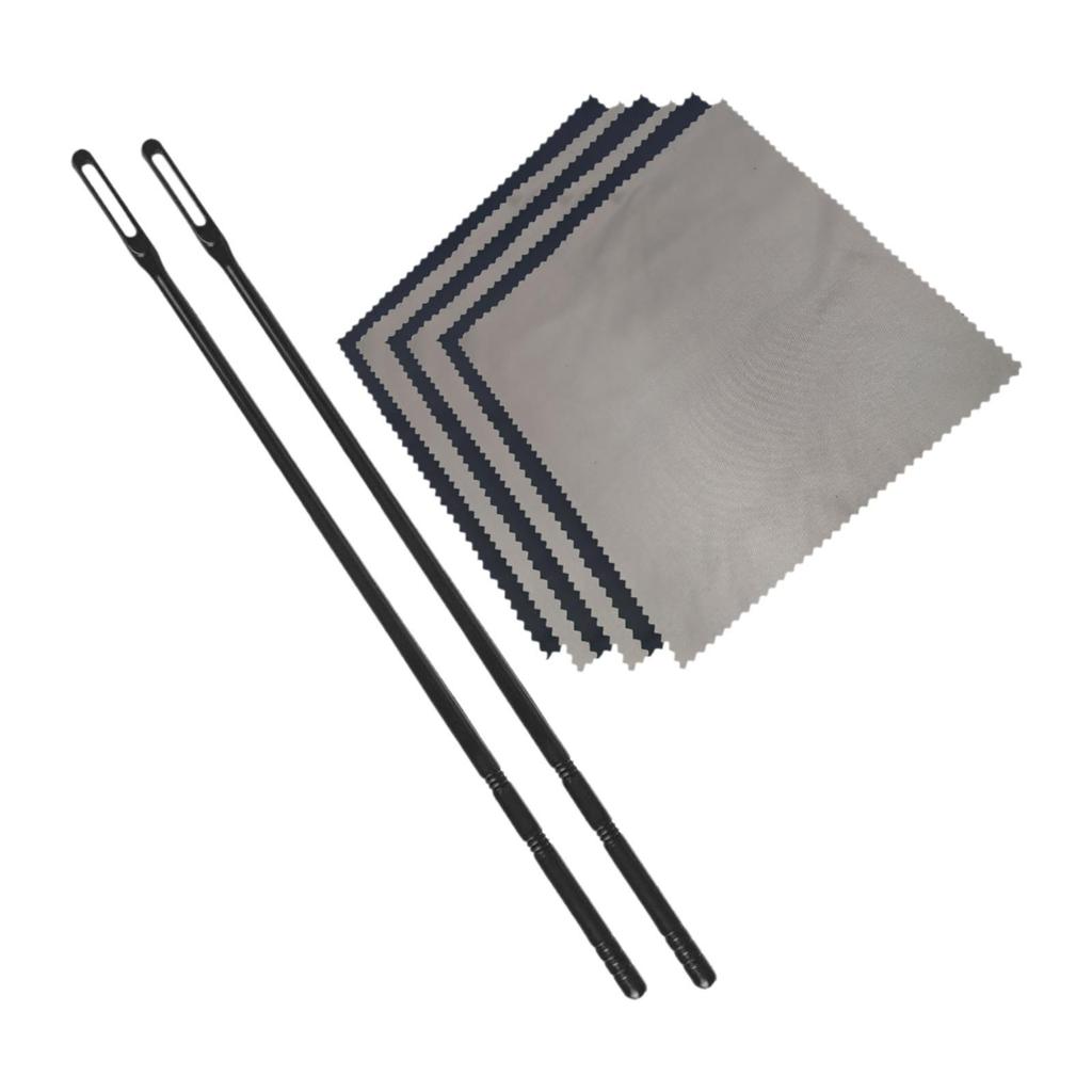Flute Cleaning Rod and Cloth,Flute Polishing Cloth ,Woodwind
