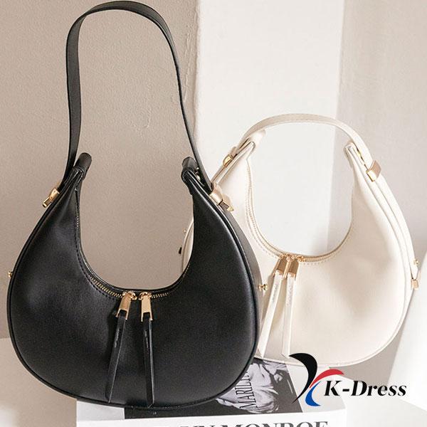 Torba na ramię typu hobo ze skóry premium Crescent (2 kolory)