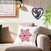 Acrylic Heart-Shaped Hummingbird Suncatcher, Stained Glass Style Window Hanging Ornament for Bird and Colorful Art Lovers
