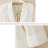 Small Suit Jacket Women's Spring and Summer All-match Solid Color Fashion Temperament Outer Wear Suit Short Tops Sunscreen Shirt