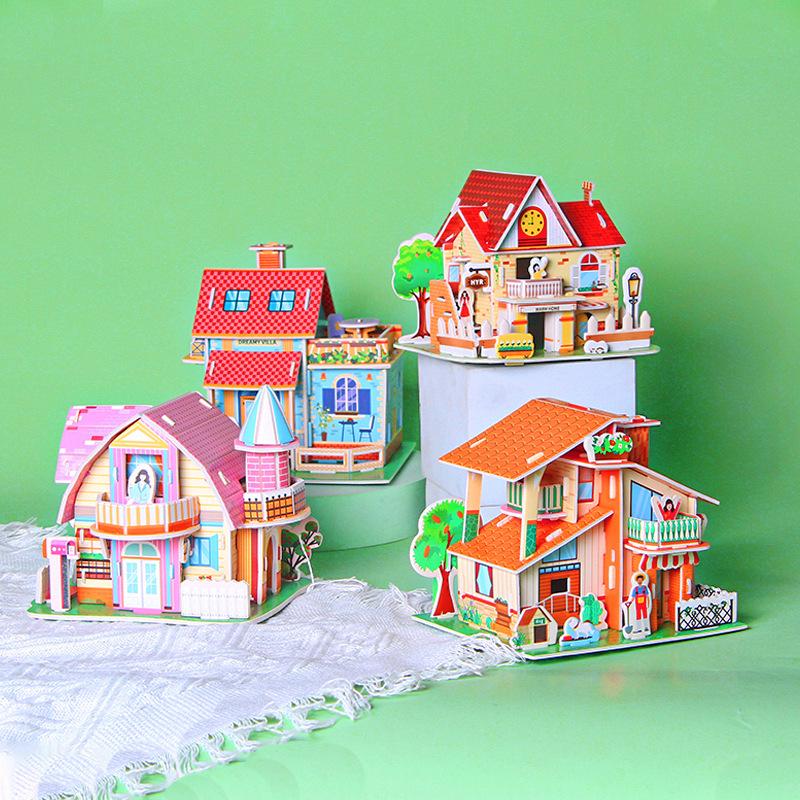 

3D DIY Пазл Дом для Детей - Развивающая Игрушка для Мальчиков и Девочек