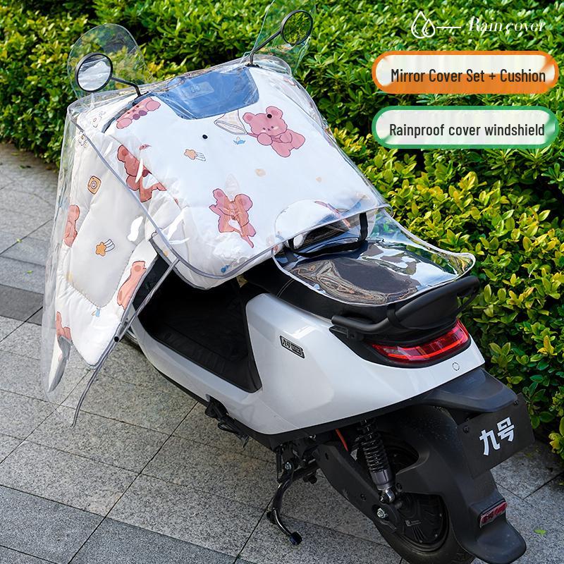 Extra Large Electric Car Windshield and Bicycle Handlebar Rain Cover