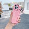 Magnetic Lens Bracket Protective Case for iPhone 16/15/14 Pro Max with Skin Feel & Lanyard, Solid Color