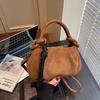 Small Retro Suede Leather Shoulder Bags Womens 2025 Luxury Designer Brand Trend Crossbody Bag Females Short Handle Handbags