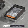 Extra Large Stainless Steel Cat Litter Box - Leak-Proof & Non-Stick Interior with Lid,Easy Clean Rectangular Pan for Indoor Cats