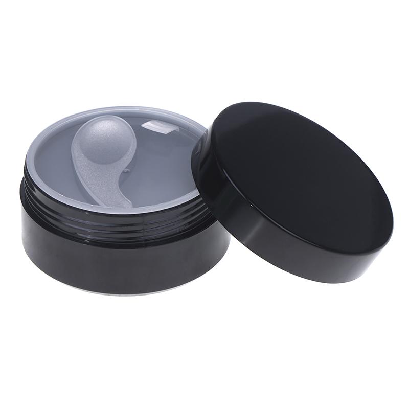 100g leeres Weithalsglas mit Löffel – Flacher Reisebehälter für Augenmasken, Körpercreme und Lotion