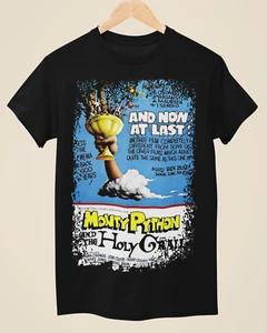 Monty Python a Svatý grál - Pánské a dámské černé tričko inspirované filmovým plakátem