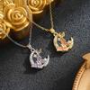 Elegant Moon Shadow Butterfly Necklace for Women – Rhinestone Clavicle Chain with Versatile Pendant
