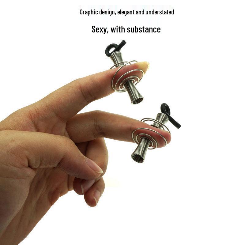 Electric Shock Nipple & Vaginal Clamps with Alligator Clips, Elastic Spring Massage, Clitoral & Labia Clips - SM Sex Toy for Masturbation & Orgasm.