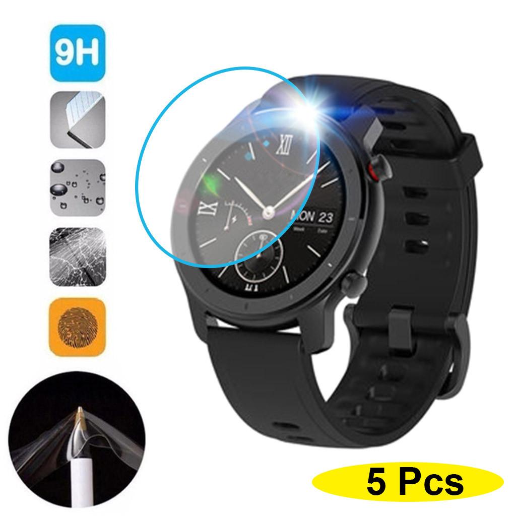 

Ramidos 5PCS Clear Film Tempered for AMAZFIT GTR Smart Watch 42mm