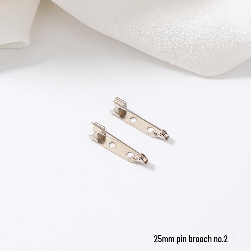 Safety Pin Brooch Base with Locking Head for Handmade DIY Corsage & Sweater Button Accessories