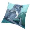 Luxuriöser Windhund-Kissenbezug, 40 x 40 cm, weicher Whippet-Sihthound-Hund, Kissenbezug für Sofa, Auto, quadratischer Kissenbezug, Dekoration
