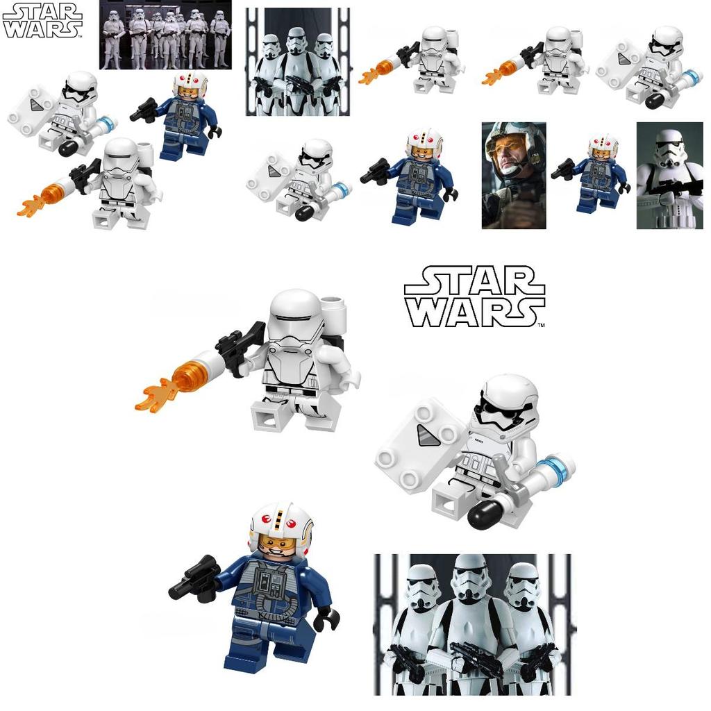 Saco de 10g de Blocos de Construção Miniatura Compatíveis Lego Star Wars C041-048