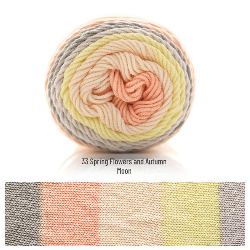 Ruyi Bird Milk Cotton Multicolor Yarn for DIY Knitting Projects - Scarf, Pillow, Blanket