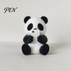 Car Interior Styling Ornaments 3D Printed Panda Ornaments, Cute & Pillow Desktop Figurine, Stress Relief Sculpture Compact Shelf Decorations for Home