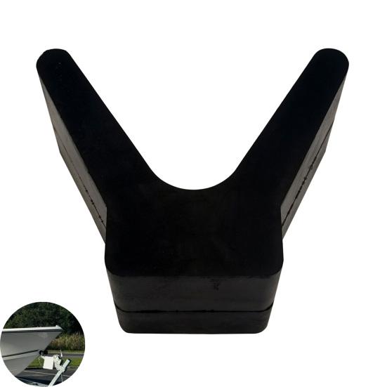 Parada de Proa para Reboque de Barco Suporte Estável Estrutura em V para Proa com Montagem de Rolo de 2 Polegadas Largura de Montagem 4 Polegadas V-Span Parada de Proa para Barco Não Marcação Resistente à Ferrugem