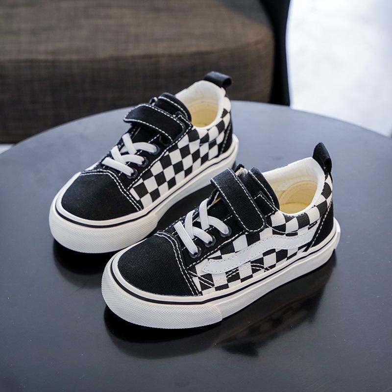 2025 spring and autumn new children's canvas shoes boys low-top casual board shoes girls cloth shoes baby casual shoes tide