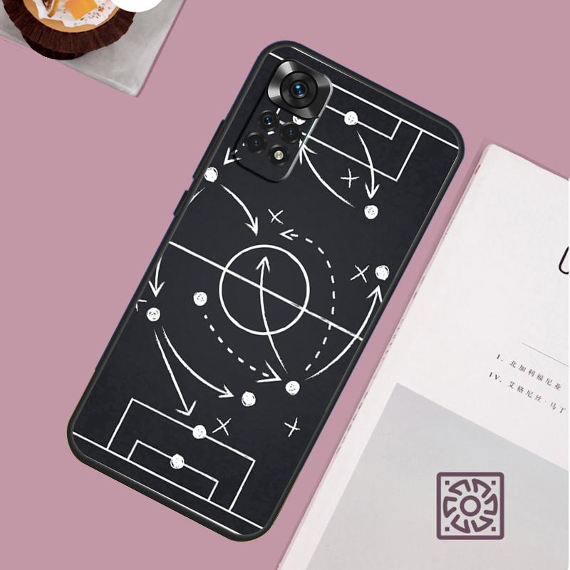 Football Soccer Tactics Time Case For Xiaomi Redmi Note 14 13 12 11 15 Pro Plus Redmi 15 13 10 10C 12C 13C 14C 15C Cover
