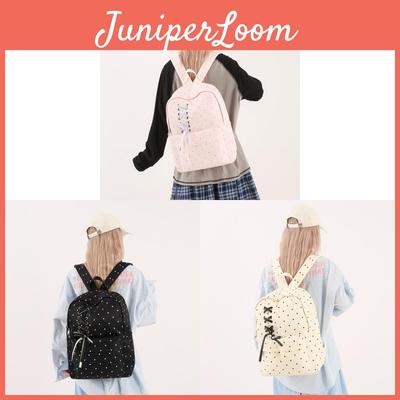 Jugendlicher Polka-Dot-Rucksack mit Stoff für Schulkinder