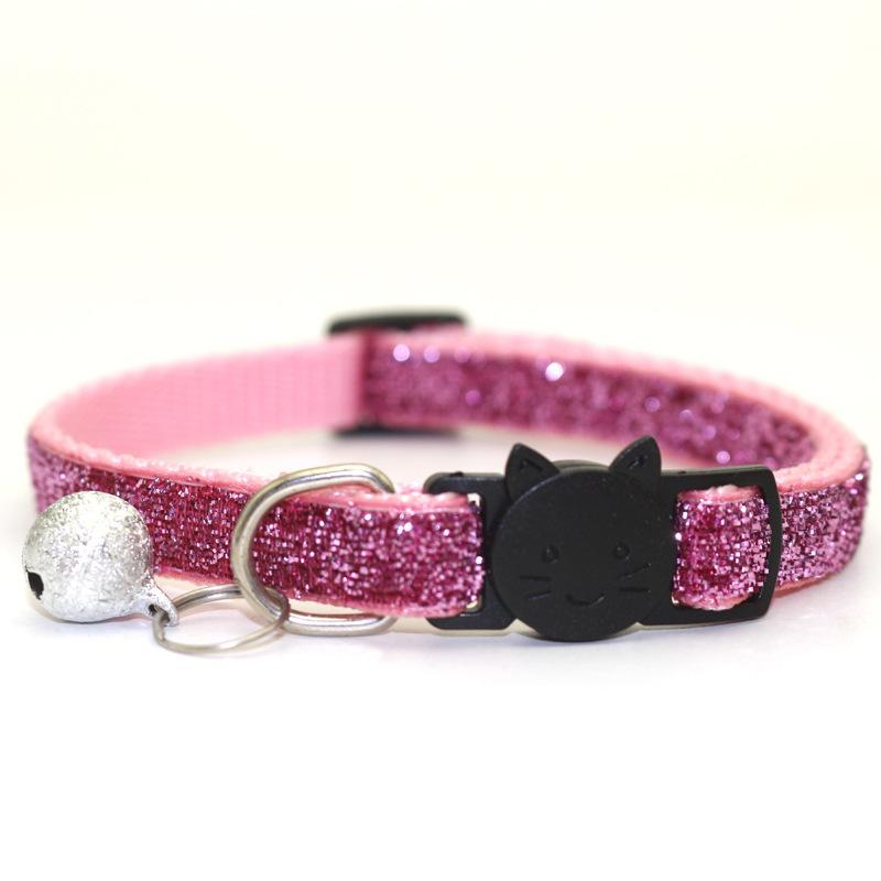 Pet Cat Safety Buckle Dog Small Dog Patch Cloth Bell Shirmmering Adjusted Collar