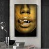 Sexy Red Lip Poster Woman Art Lip Print  Art Canvas Painting Wall Decor Picture For Office Room