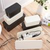 Kabelmanagementbox, Kabelaufbewahrungsbox, Staubdichte Drahtaufbewahrungsbox, Kunststoff-Aufbewahrungsbox mit Bambus für TV-Kabel, USB-Hub