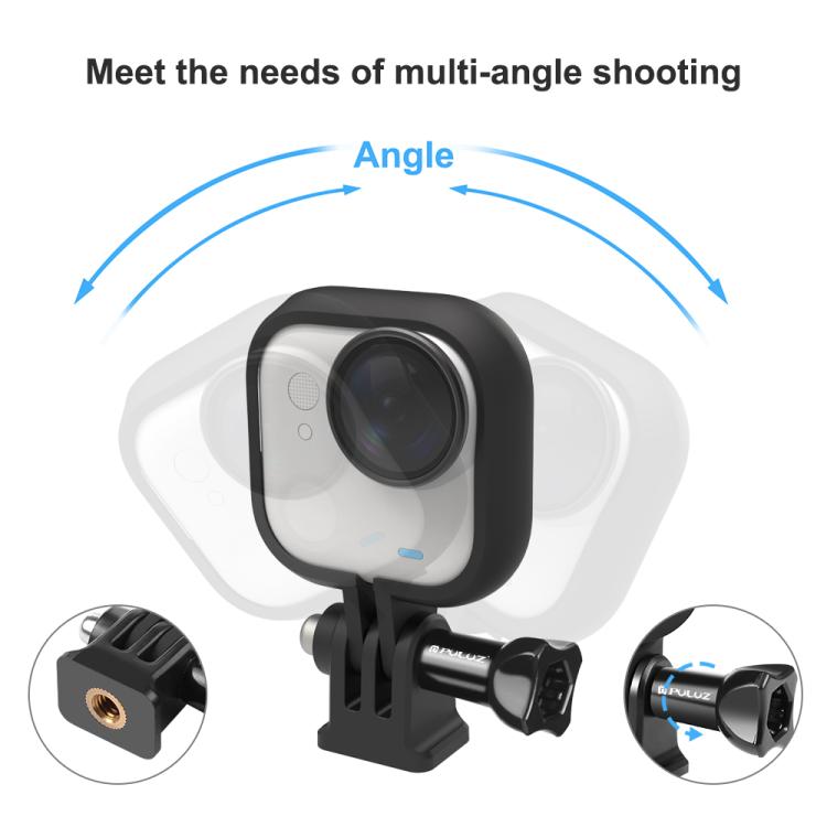 For Insta360 GO Ultra PULUZ PC Plastic Frame Adapter Base Mount (Black)
