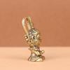 Handmade Brass Monkey King Ornament: Exquisite Braided Design and Solid Carving