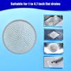 Pack of 2 Hair Catcher Drain Cover 5inch rustless Construction Sink Catches Standard Fit for Sink Tub Shower Applications