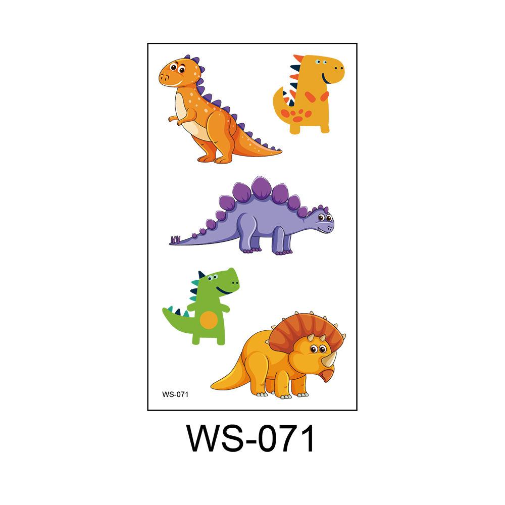 Cross Border Cartoon Children's Dinosaur Tattoo Stickers Kindergarten Party Rewards One-time Waterproof Personalized