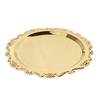 Talerz do serwowania deserów Złoty danie Wyświetlacz owoców Materiały urodzinowe 20 cm