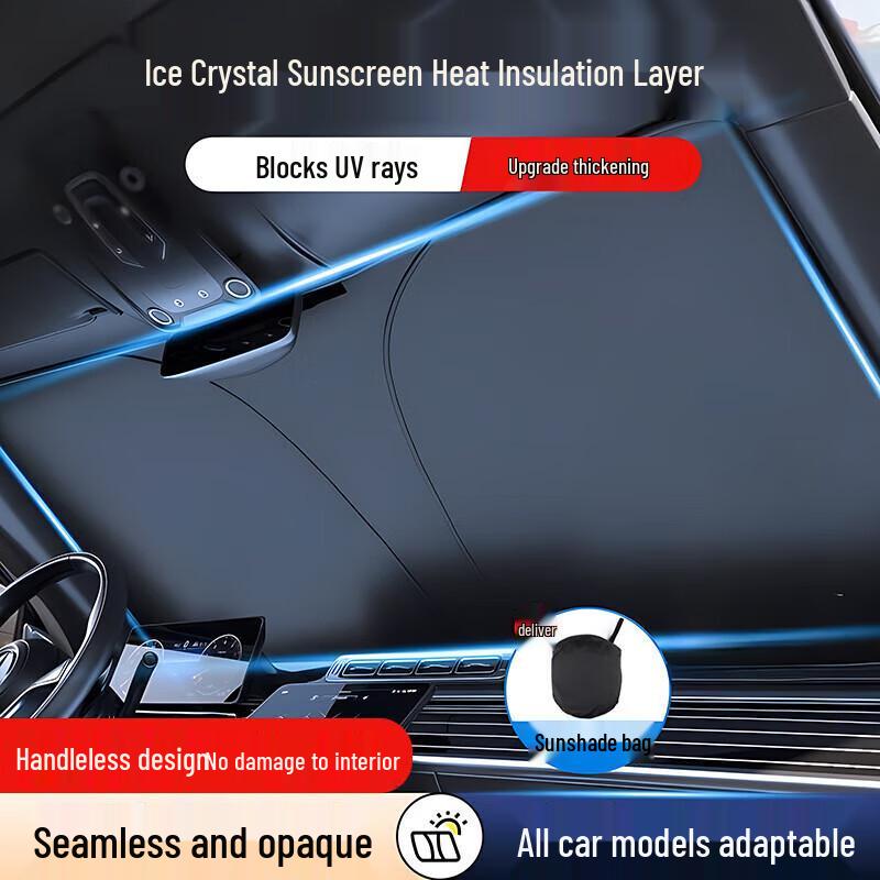 Front Windshield Car Sunshade - Sun Visor & Sun Protection Curtains for Car Windows