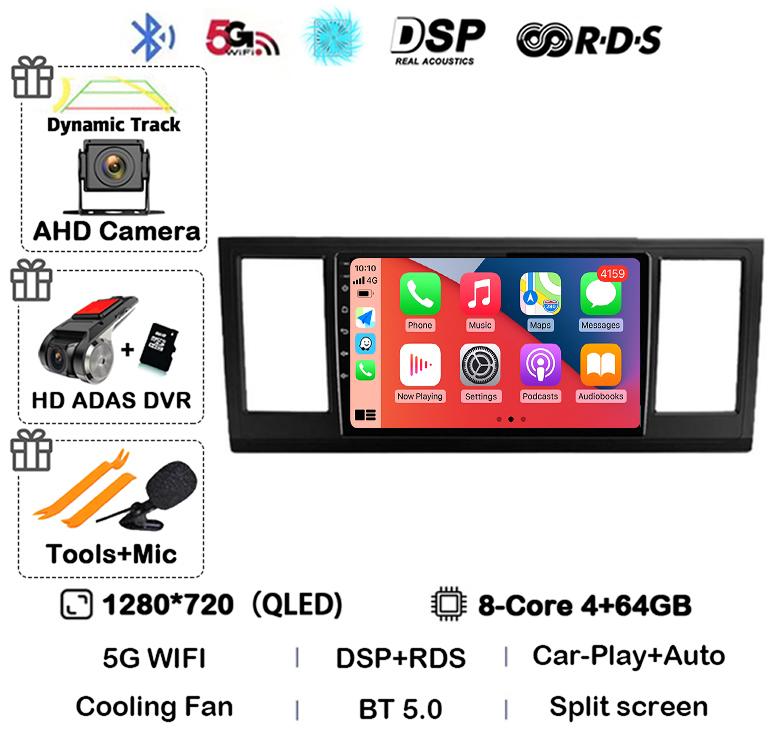 Android 14 Auto Carplay Car Radio For VW Volkswagen Caravelle 6 T6 2015 2016 2017 2018 2019 2020 Multimedia Player GPS WIFI+4G