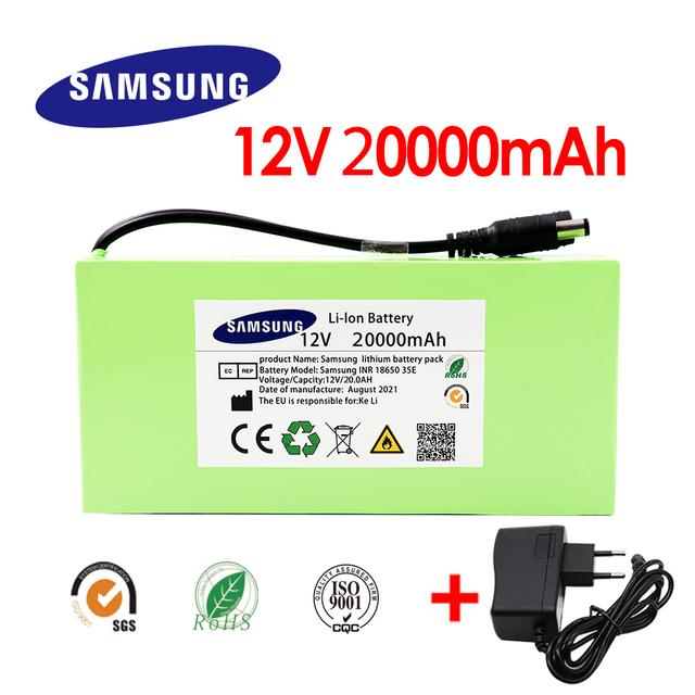 

100% новый портативный литий-ионный аккумулятор 12 В, 50000 мАч, аккумулятор постоянного тока 12,6v50ah с вилкой европейского стандарта + зарядное устройство 12,6v1a + провод шины постоянного тока