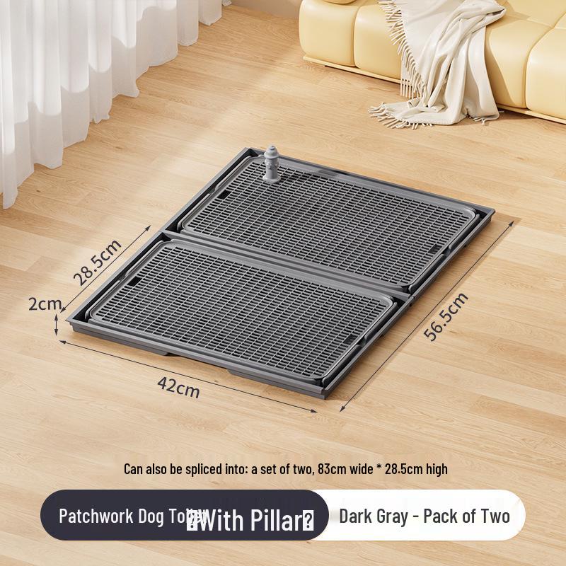Extra Large Leak-Proof Dog Toilet with Urine Guide Post for Dogs of All Sizes