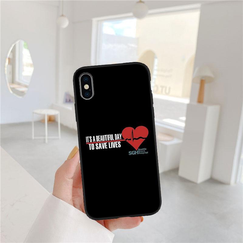 CJ62 Grey's Anatomy Soft Shell Phone Case for Redmi Note 10 11 12 Pro Max 10S 10C 10T 11A 11S 12S 12C